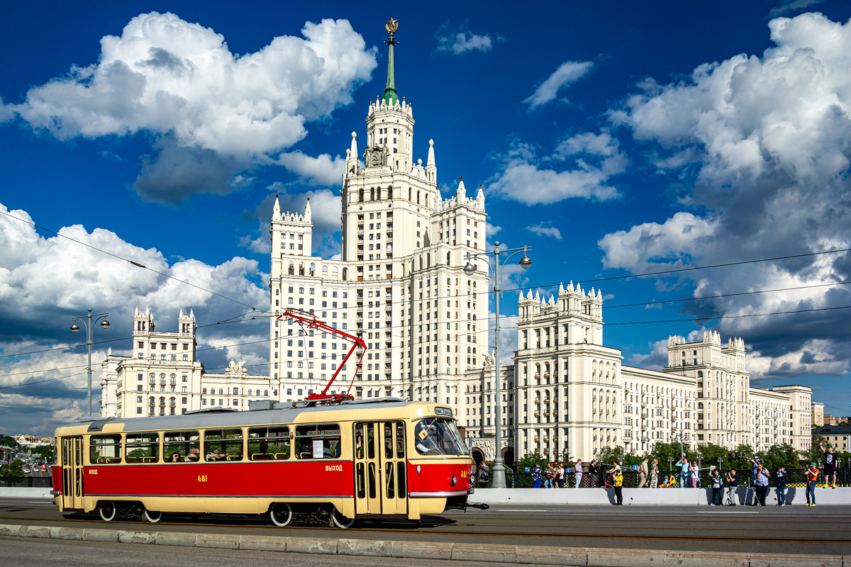 Москва, Tatra T3SU (двухдверная) № 481; Москва — Парад ретротранспорта 4 июня 2022