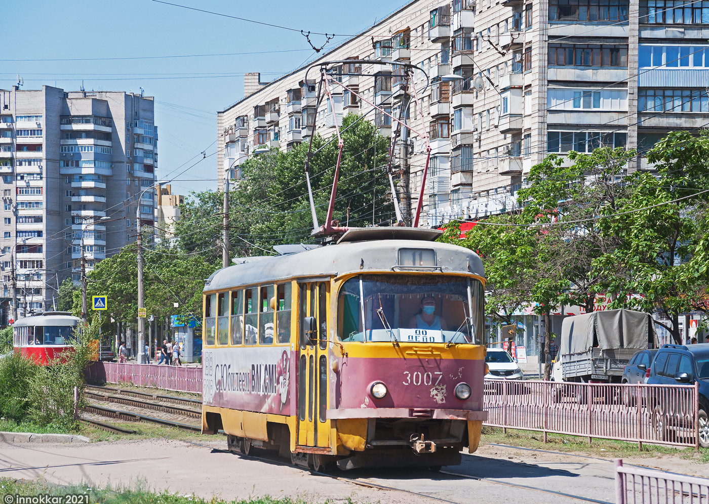 Волгоград, Tatra T3SU (двухдверная) № 3007