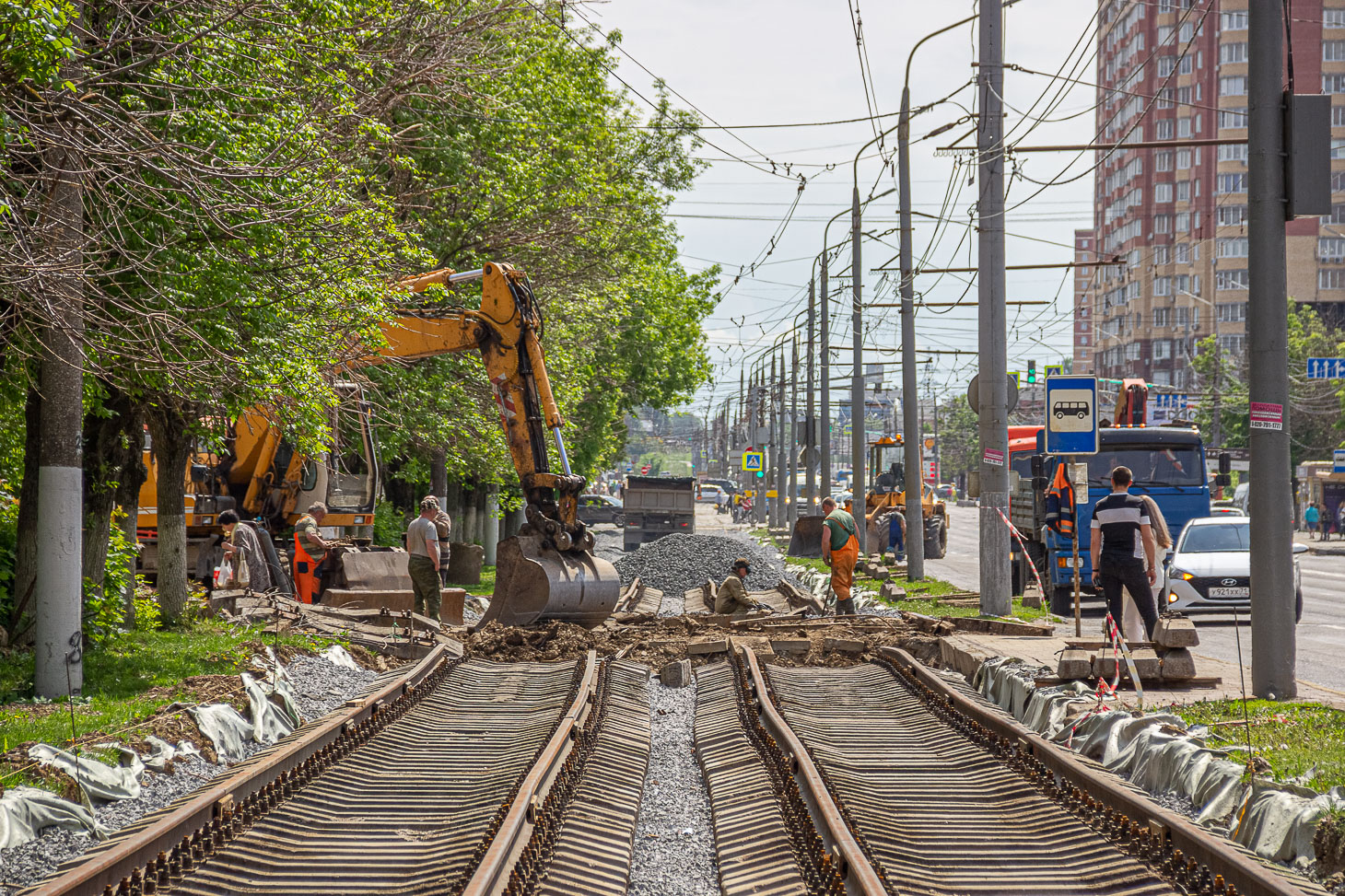 Тула — Ремонт проспекта Ленина 04.2022-06.2022