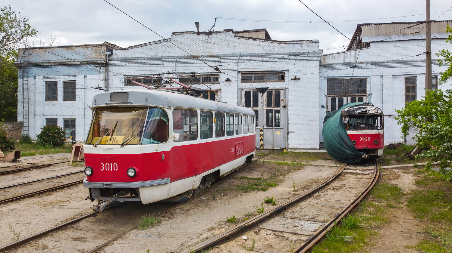 Волгоград, Tatra T3SU (двухдверная) № 3010; Волгоград, Tatra T3SU (двухдверная) № 3020