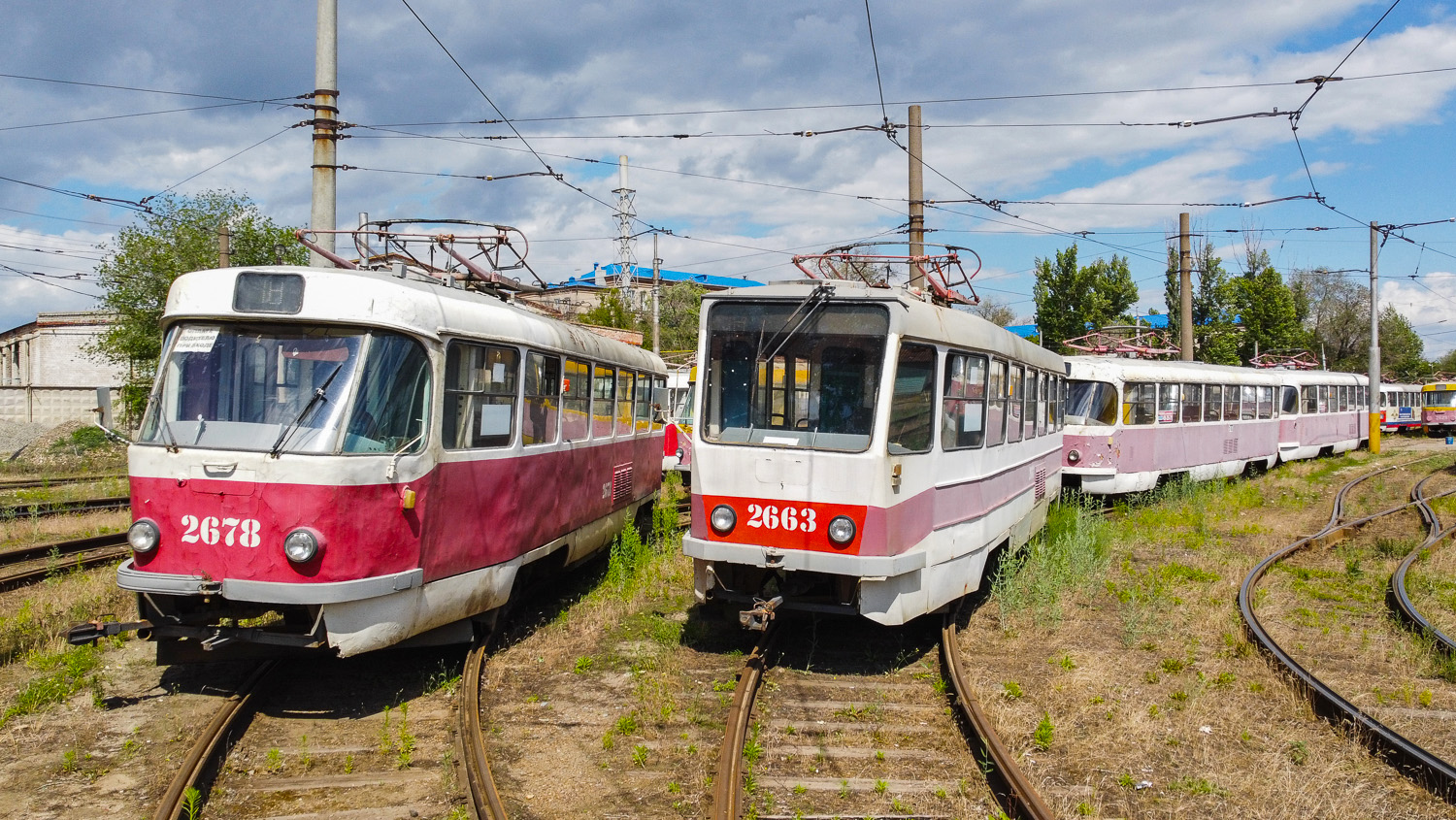 Волгоград, Tatra T3SU (двухдверная) № 2678; Волгоград, Tatra T3SU мод. ВЗСМ № 2663