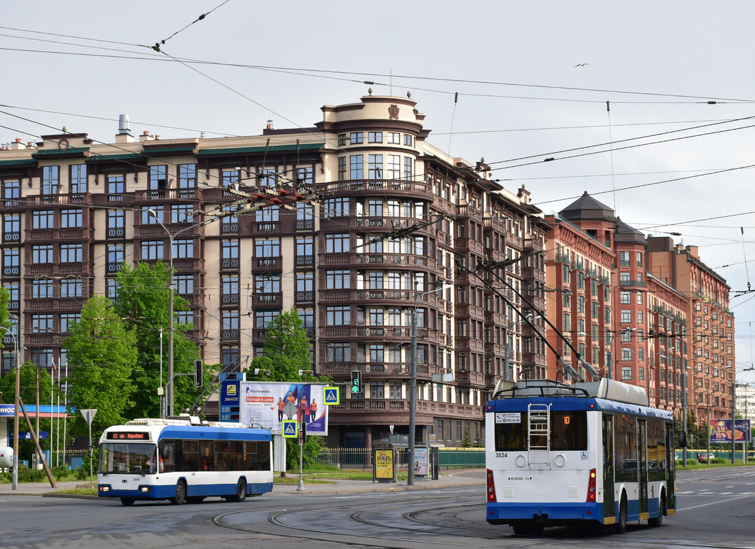 Санкт-Петербург, БКМ 321 № 2440; Санкт-Петербург, Тролза-5265.00 «Мегаполис» № 3524