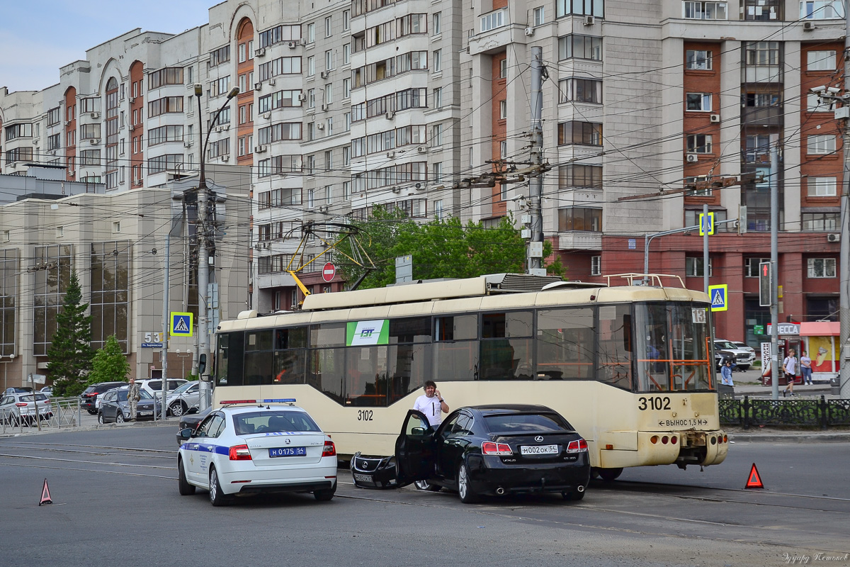 Новосибирск, БКМ 62103 № 3102; Новосибирск — Происшествия