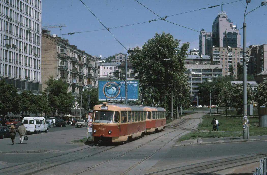 Киев, Tatra T3SU № 5546; Киев — Исторические фотографии; Киев — Трамвайные линии: Закрытые линии