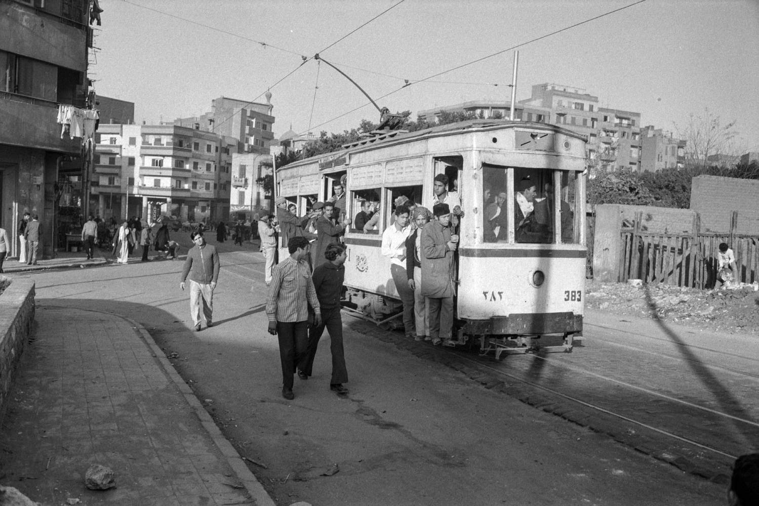 Каир, Двухосный моторный вагон № 383; Каир — Старые фотографии