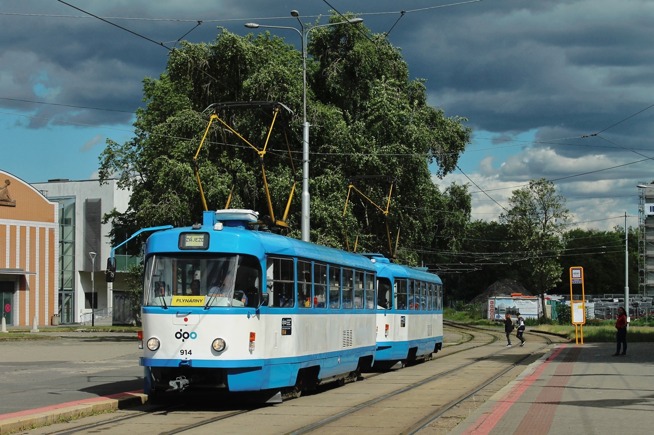 Острава, Tatra T3SUCS № 914; Острава, Tatra T3SU № 902
