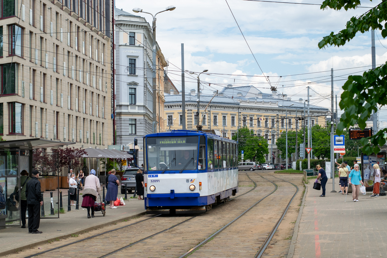 Рига, Tatra T6B5SU № 32091