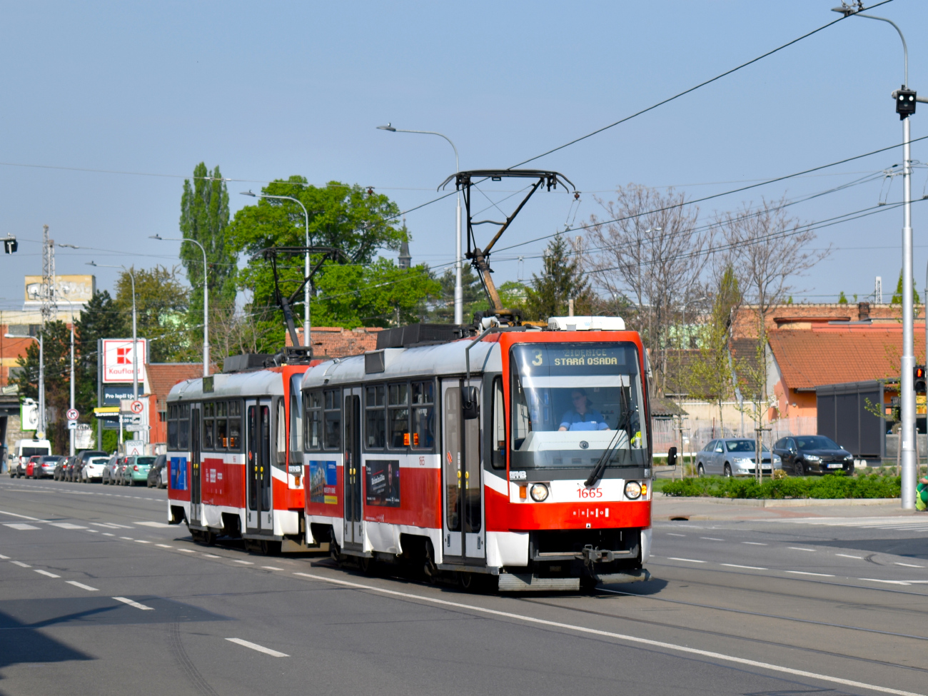 Брно, Tatra T3R (1995) № 1665