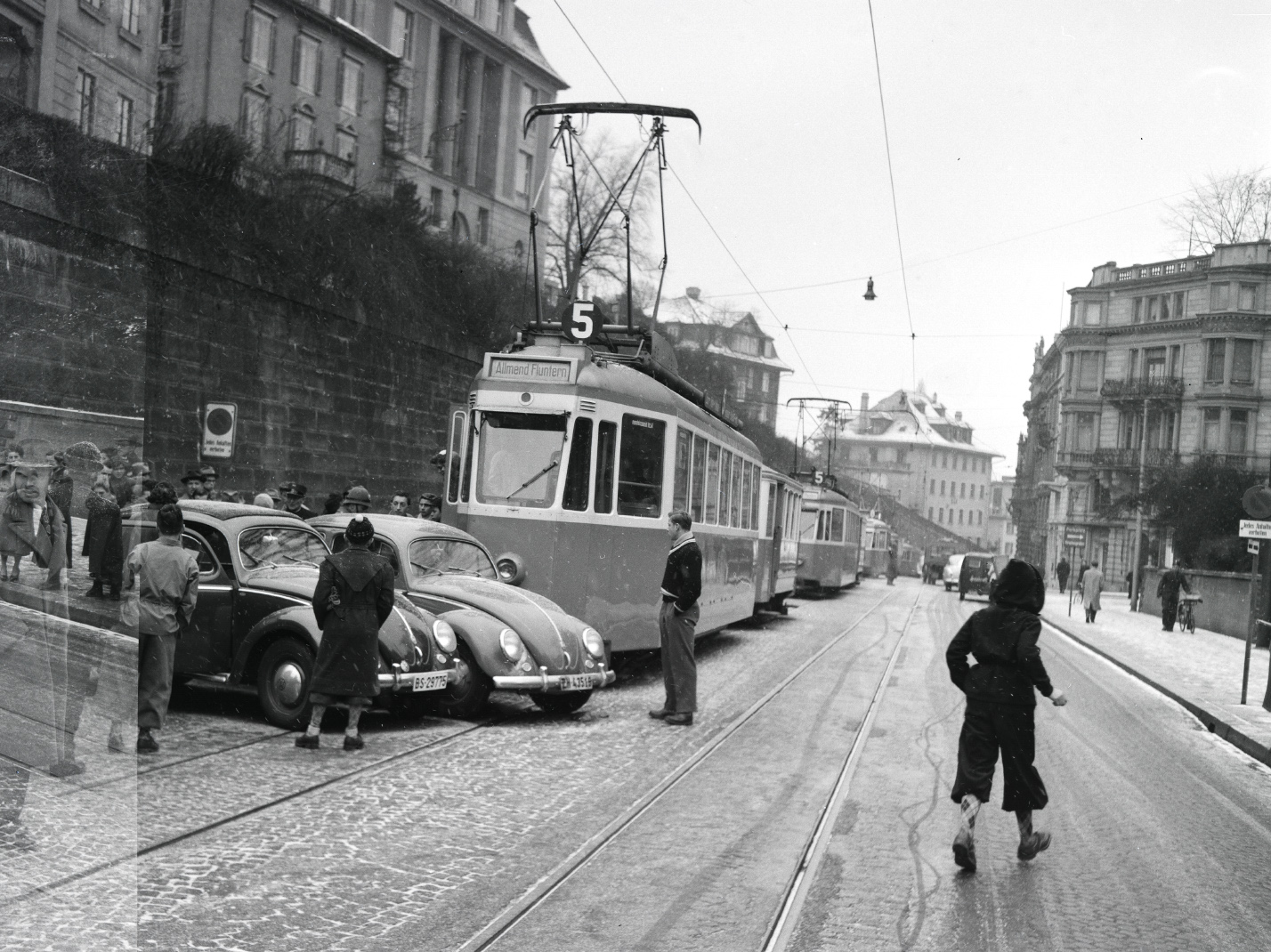 Zürich, SWS/MFO Ce 4/4 "Kurbeli" Nr. 1359; Zürich — Unfälle und Zwischenfälle; Zürich — Alte Fotos