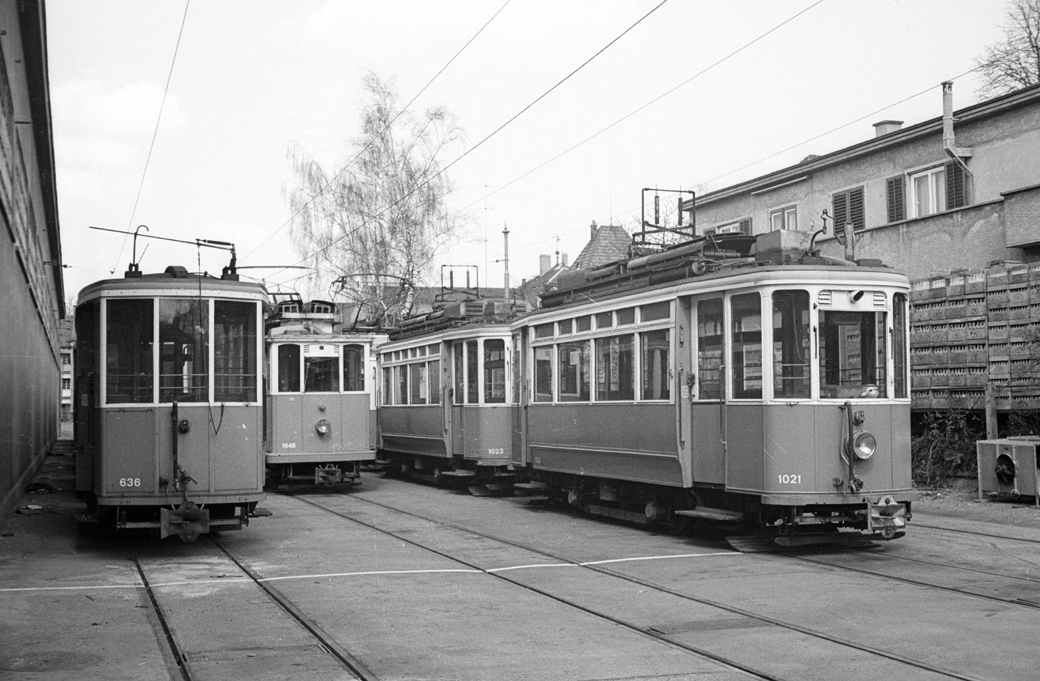 Цюрих, SIG C2 № 636; Цюрих, SWS/MFO Ce 2/2 № 1021; Цюрих — Старые фотографии