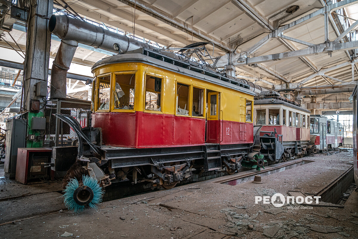 Харьков, ГС-4 (ГВРЗ) № 12; Харьков, ГС-5 № 15; Харьков — Последствия бомбардировок Салтовского трамвайного депо