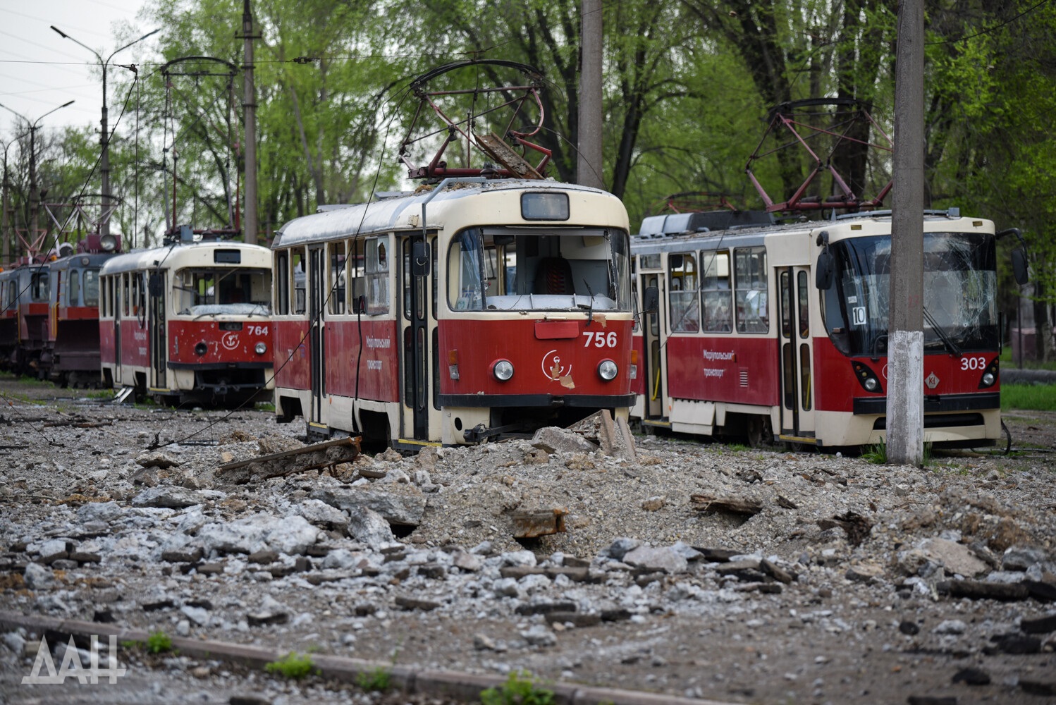 Мариуполь, Tatra T3SUCS № 756; Мариуполь — Последствия боевых действий 24.02.2022—20.05.2022