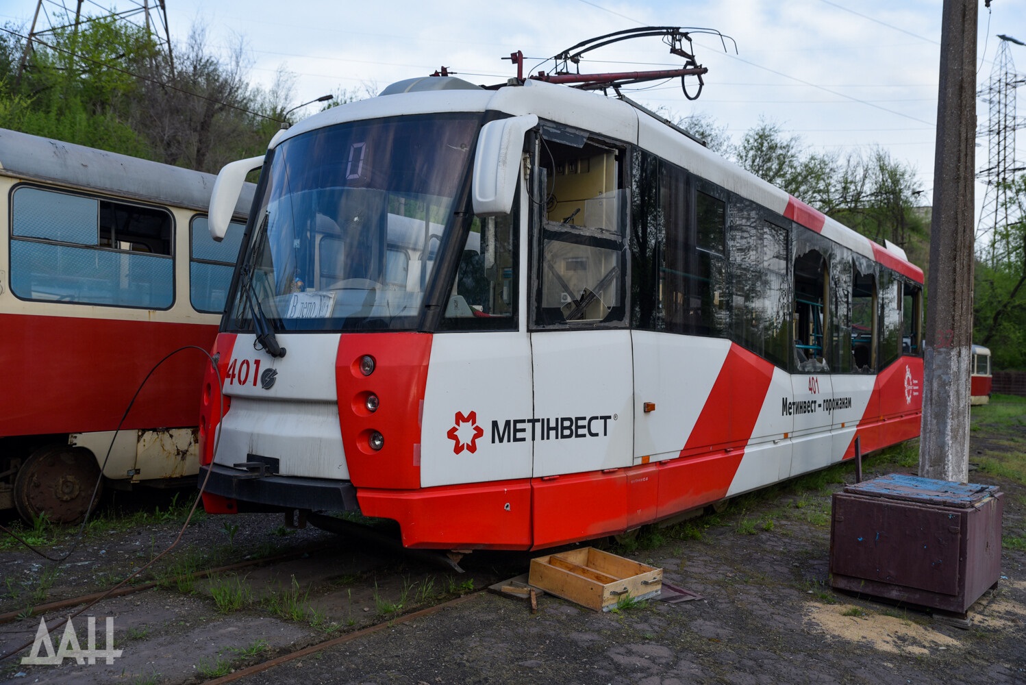 Мариуполь, 71-153 (ЛМ-2008) № 401; Мариуполь — Последствия боевых действий 24.02.2022—20.05.2022