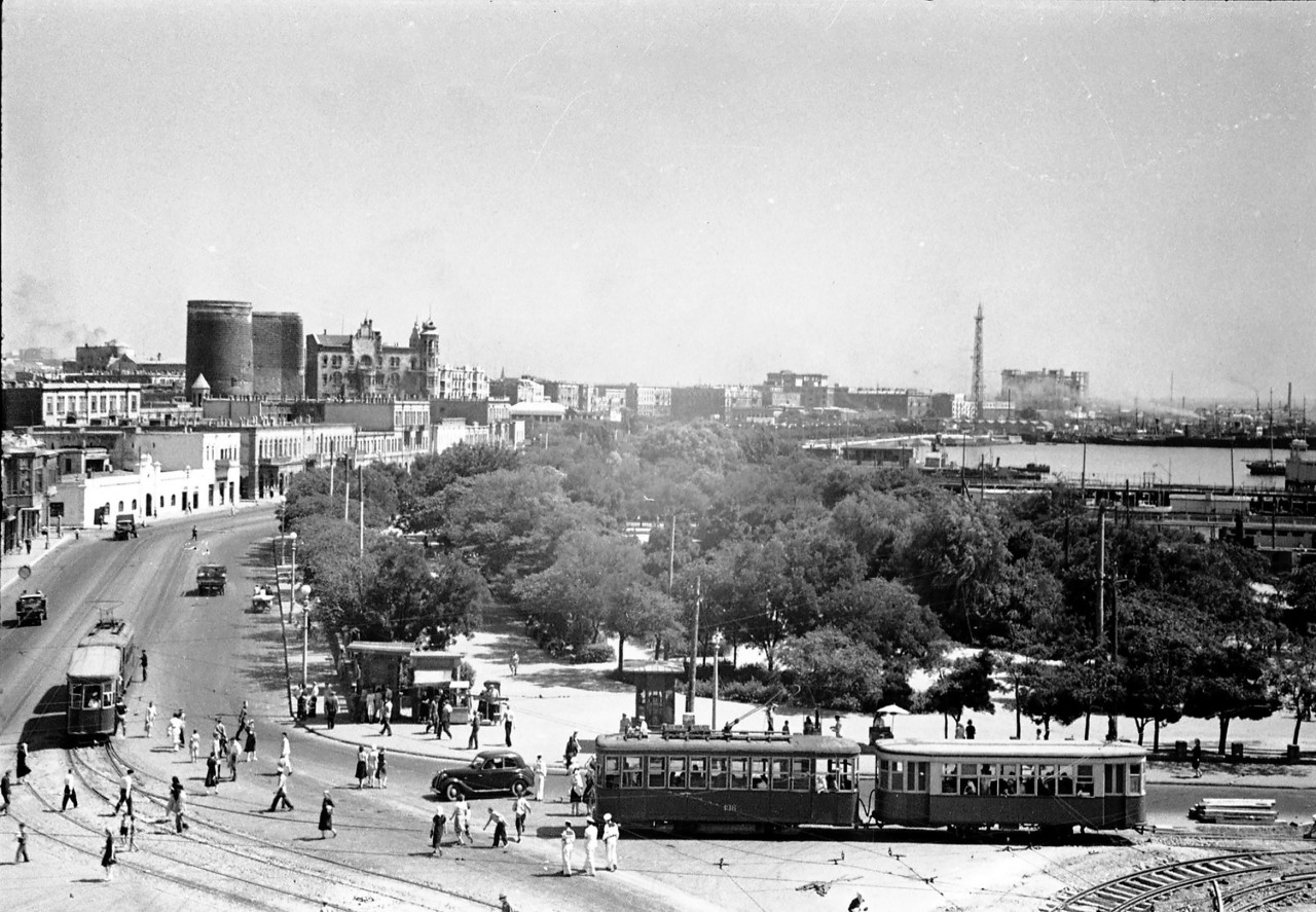 Баку, Х № 136; Баку — Старые фотографии (трамвай)