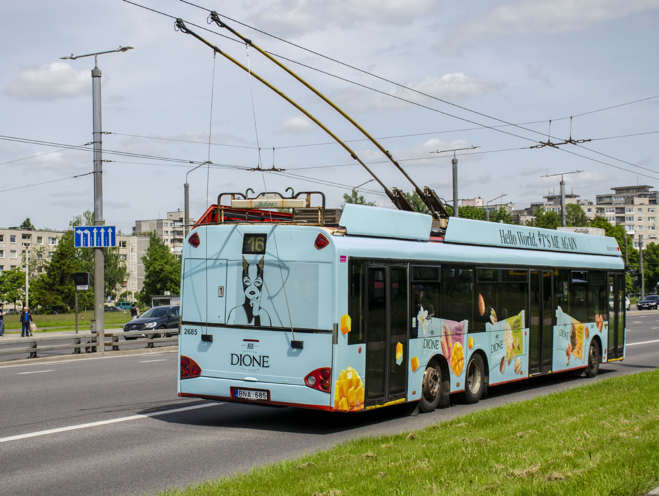 Vilnius, Solaris Trollino II 15 AC # 2685 Vilnius, Solaris Trollino II 15 AC # 2685
