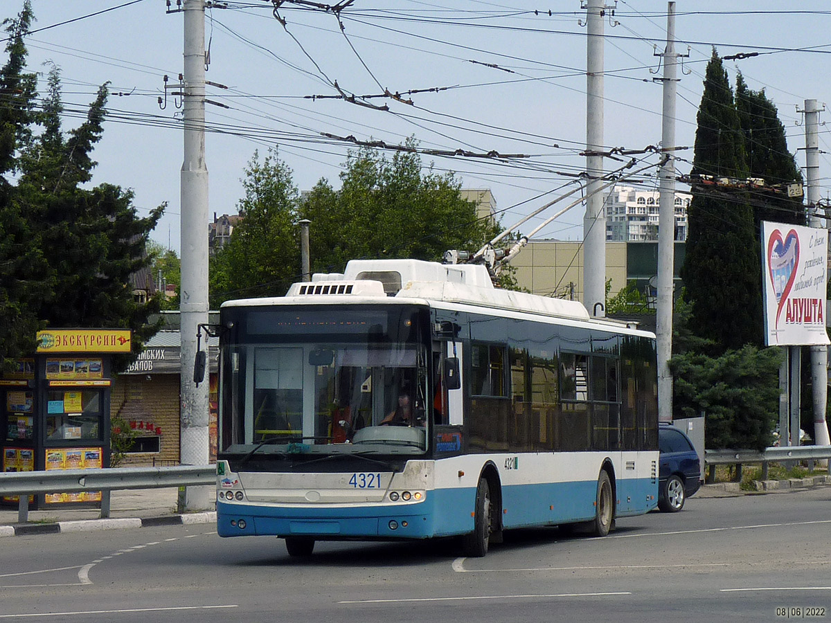 Крымский троллейбус, Богдан Т70110 № 4321