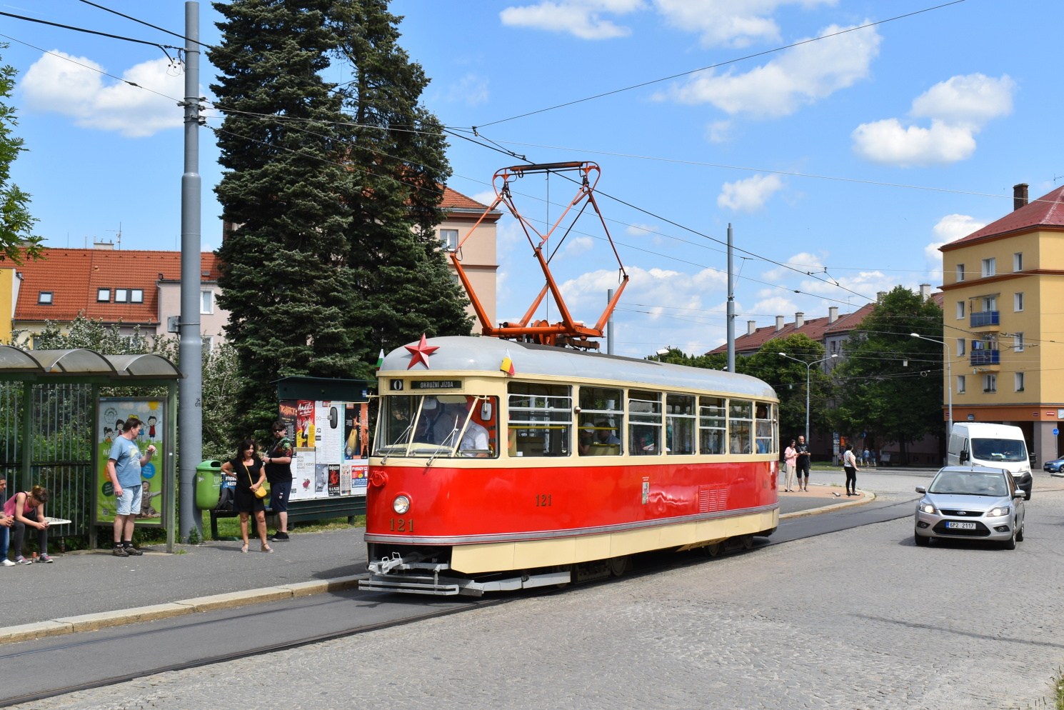 Plzeň, Tatra T1 Br. 121 Plzeň, Tatra T1 Br. 121