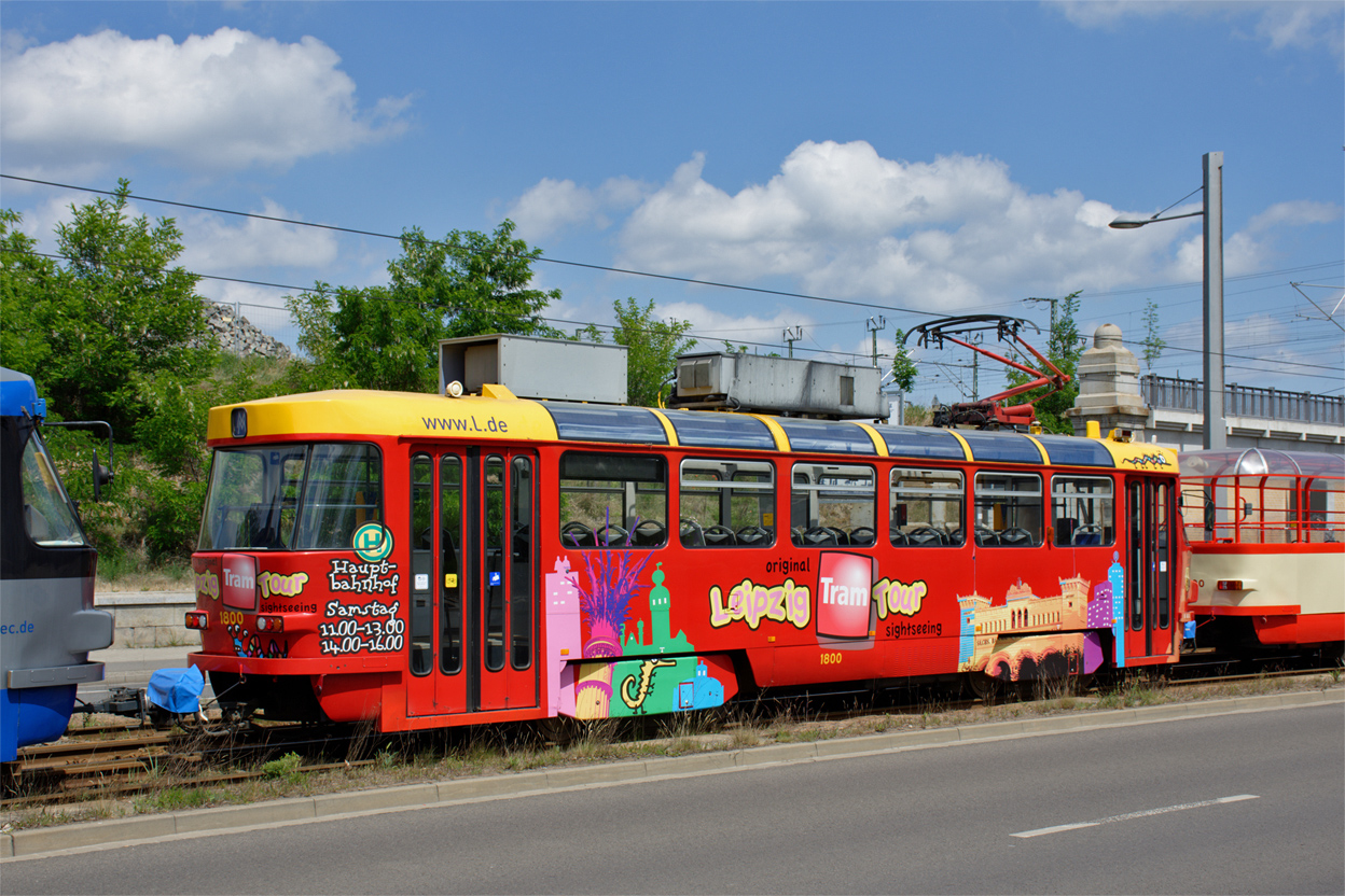 Лейпциг, Tatra T4D-M1 № 1800; Лейпциг — 150-летие трамвая в Лейпциге (22 мая 2022 г.)