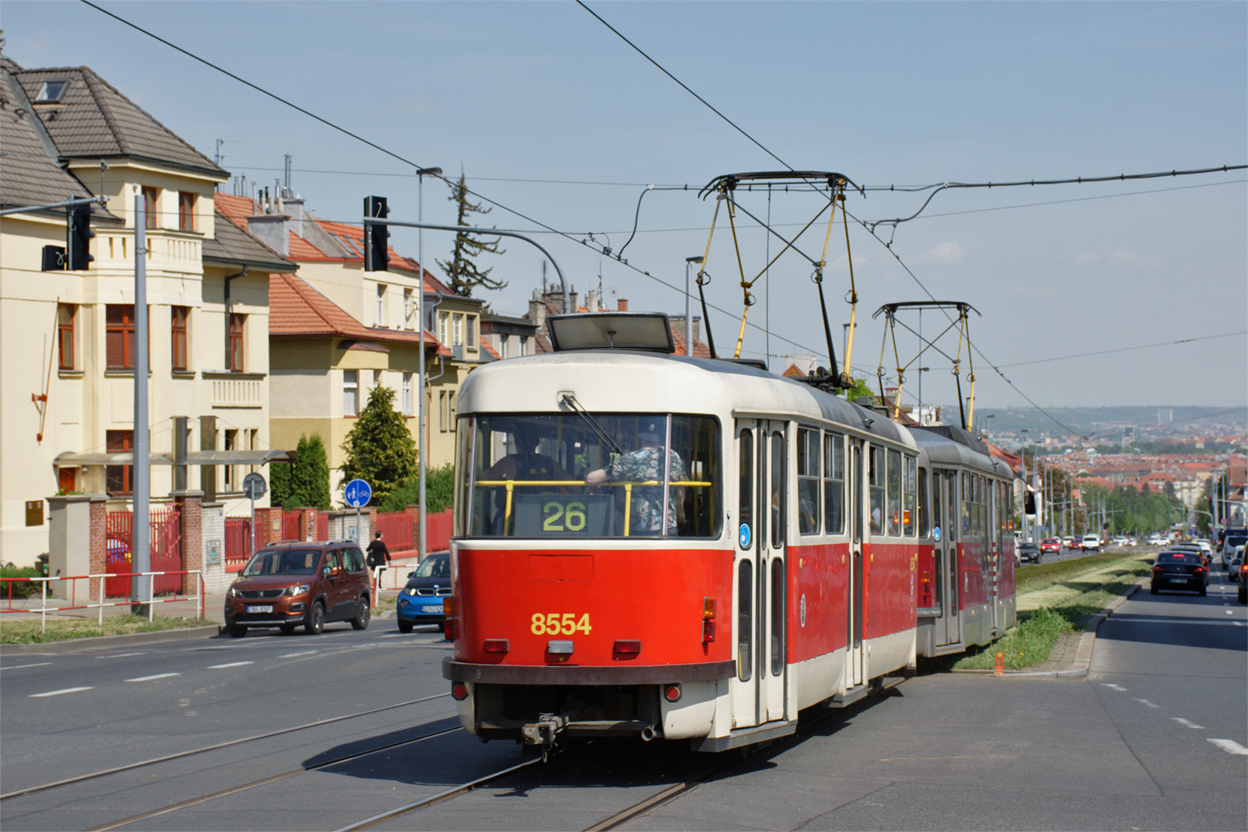 Прага, Tatra T3R.P № 8554