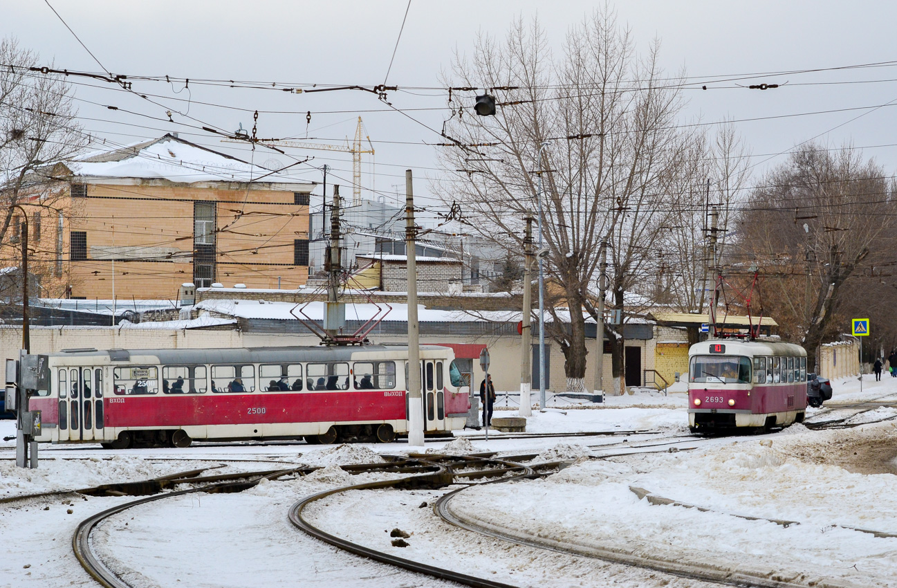 Волгоград, Tatra T3SU № 2693; Волгоград — Трамвайные линии: [2] Второе депо — Центральный и Ворошиловский районы