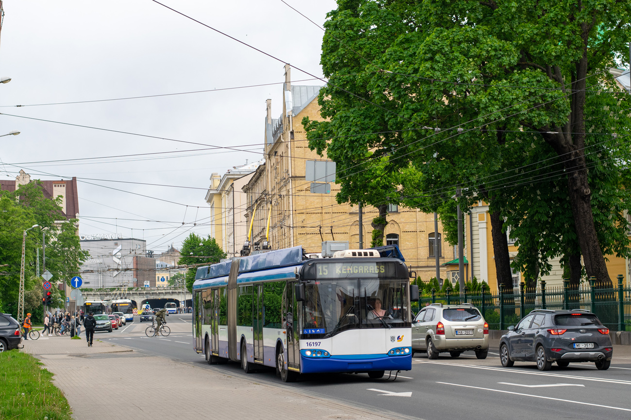 Рига, Solaris Trollino II 18 Ganz № 16197 Рига, Solaris Trollino II 18 Ganz № 16197