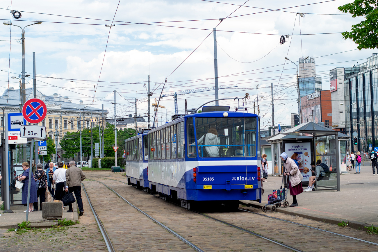 Рига, Tatra T3MR (T6B5-R) № 35185