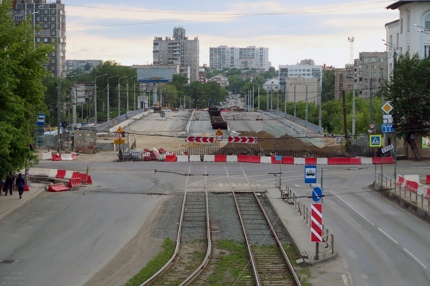 Челябинск — Ремонты и реконструкции; Челябинск — Трамвайные линии