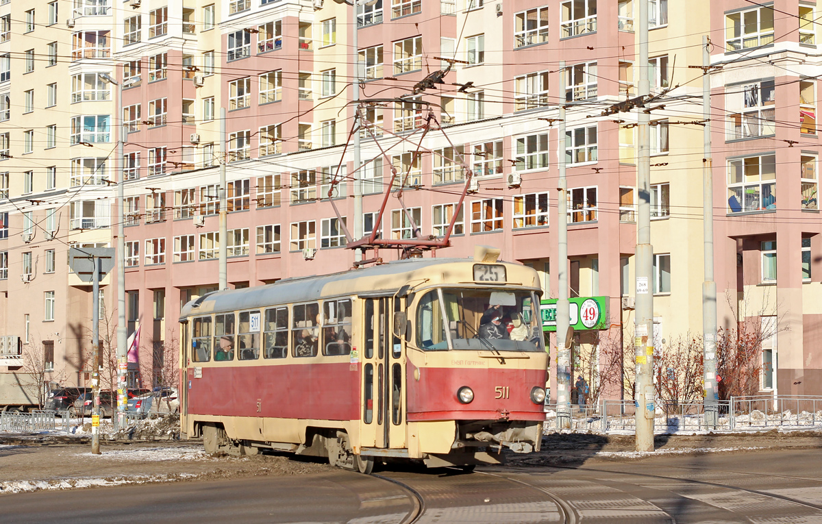 Екатеринбург, Tatra T3SU (двухдверная) № 511