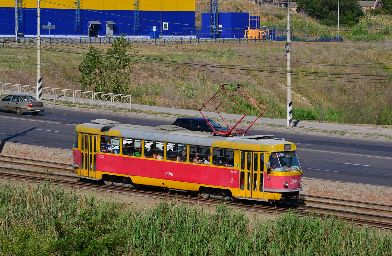 Волгоград, Tatra T3SU (двухдверная) № 2596
