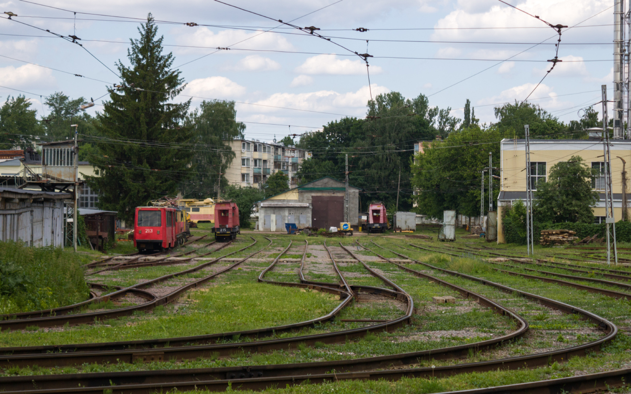 Kolomna, VTK-24 Nr. 213; Kolomna, TK-28A Nr. 215; Kolomna, TK-28B Nr. 206; Kolomna — Tram lines