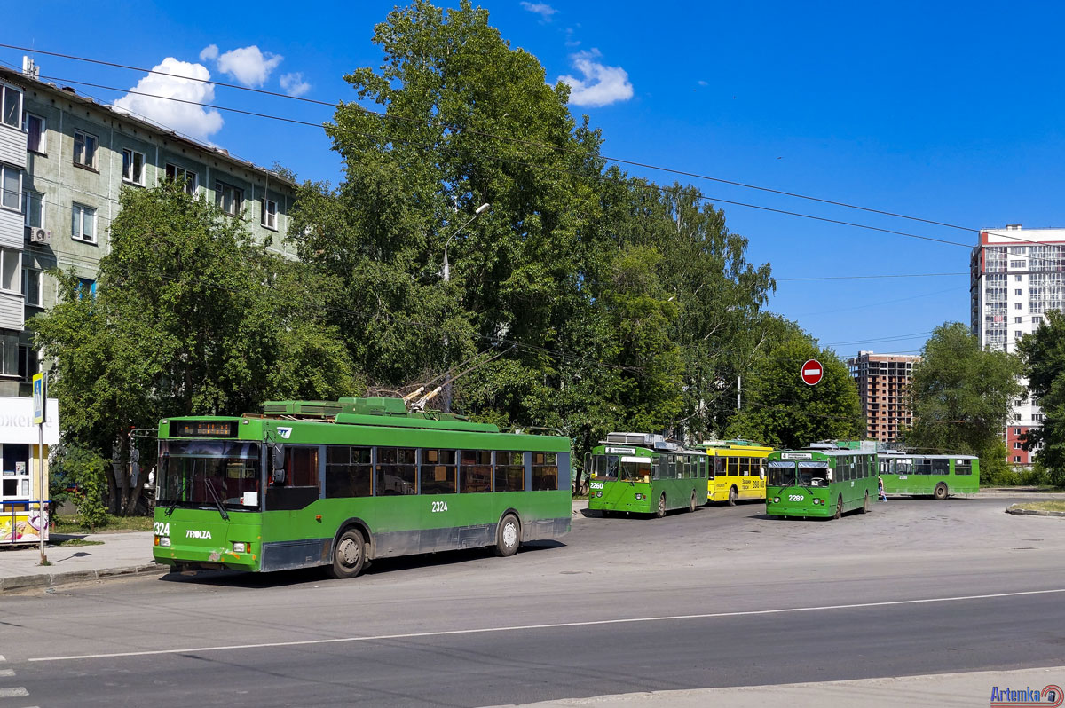 Nowosybirsk, Trolza-5275.05 “Optima” Nr 2324; Nowosybirsk, ZiU-682G [G00] Nr 2289