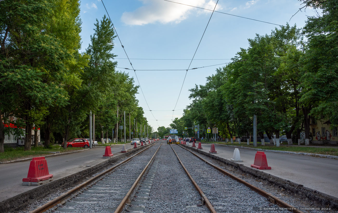 Taganrog — Repair of the tram line under the concession agreement. Stage #2