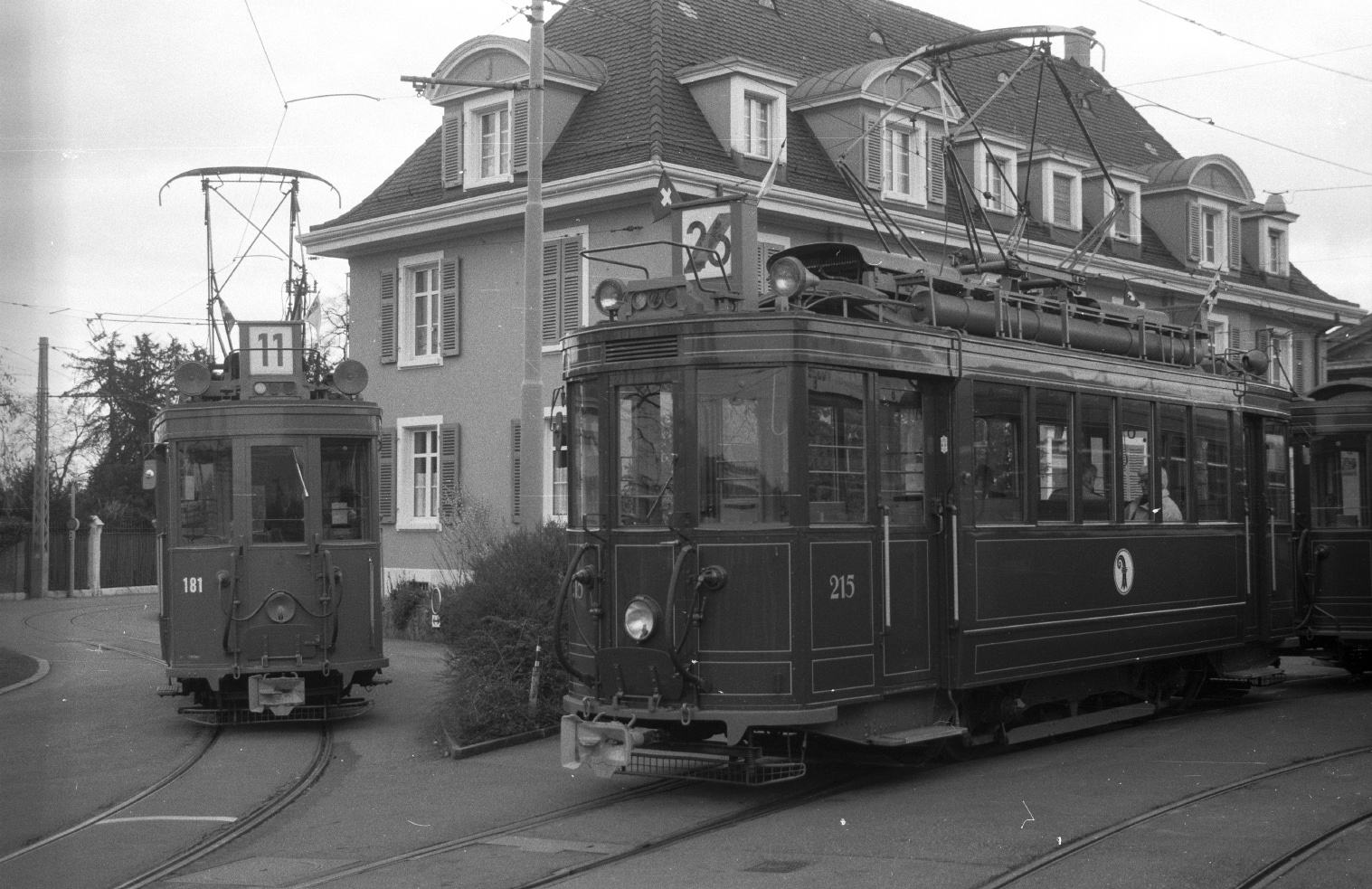 Базель, SIG/BBC Ce 2/2 № 215; Базель, SIG/BBC Ce 2/2 № 181; Базель — Старые фотографии