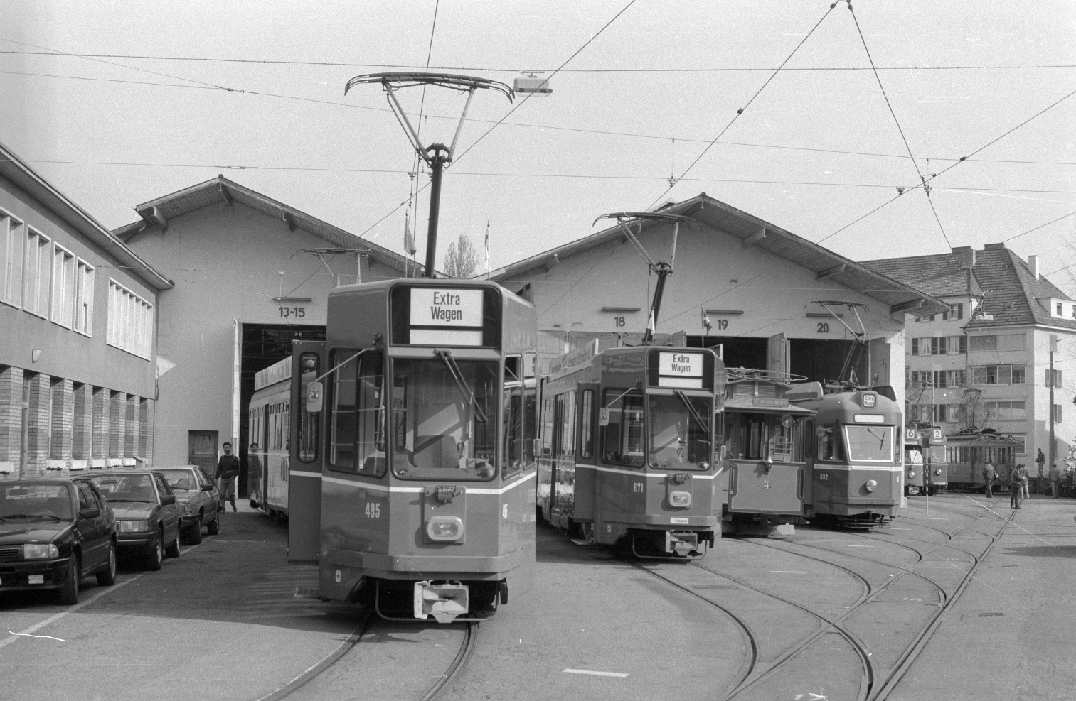 Базель, Schindler/SIG/BBC Be 4/4 № 495; Базель — Старые фотографии