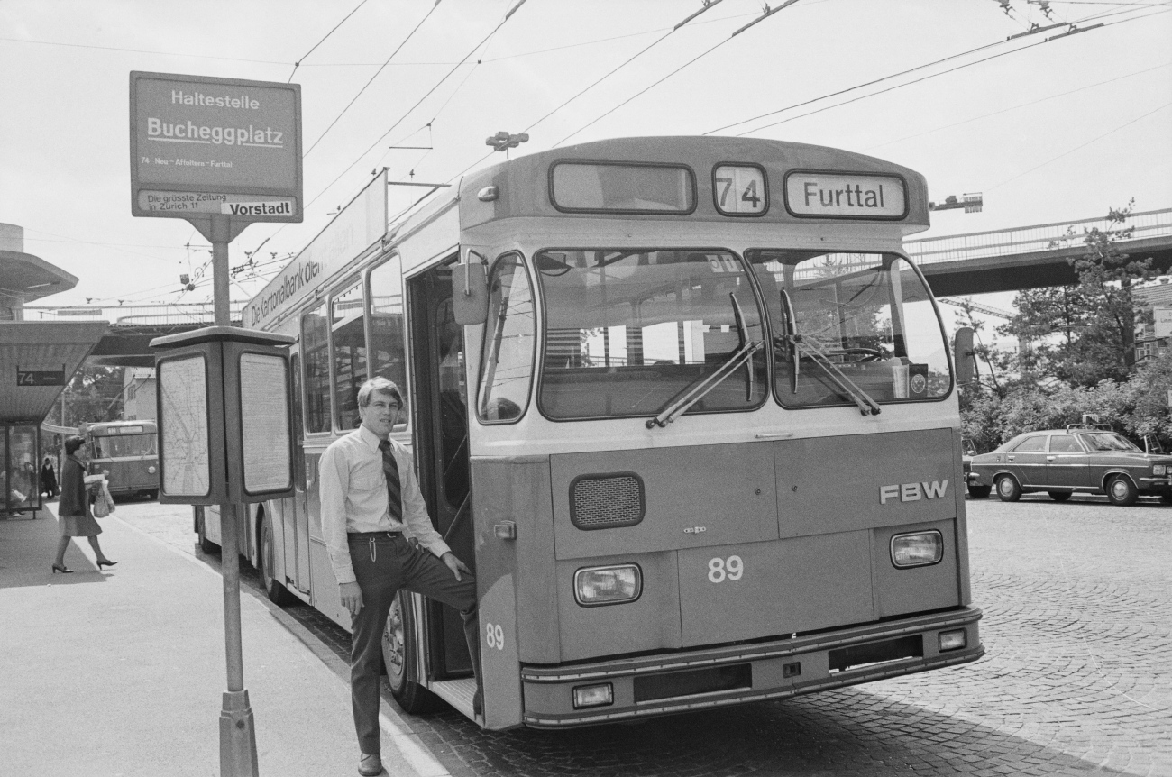 Цюрих, FBW/Tüscher/BBC-SAAS GTr91 GTL № 89
