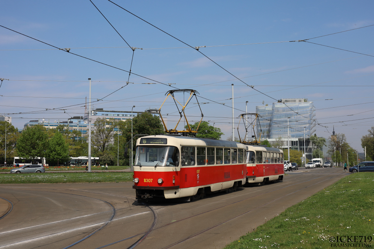Прага, Tatra T3R.P № 8307