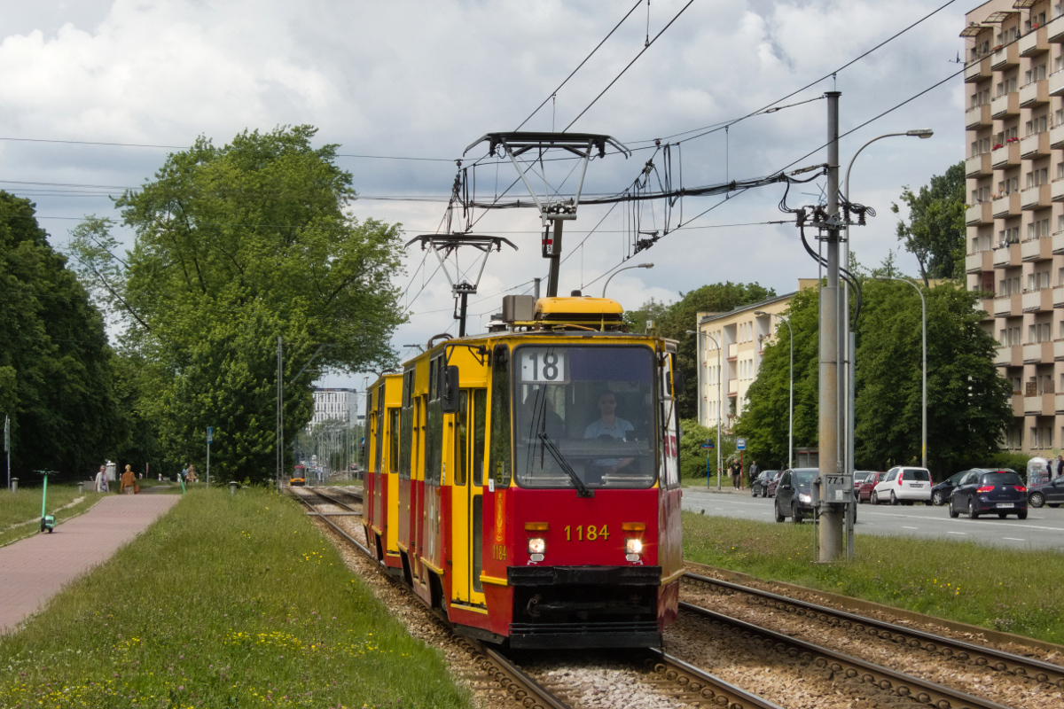 Варшава, Konstal 105Na № 1184