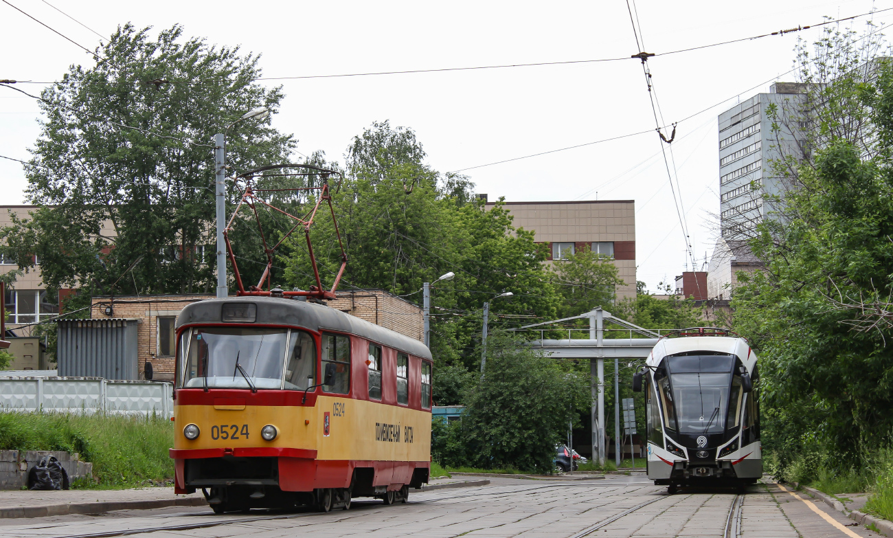 Москва, Tatra T3SU (двухдверная) № 0524