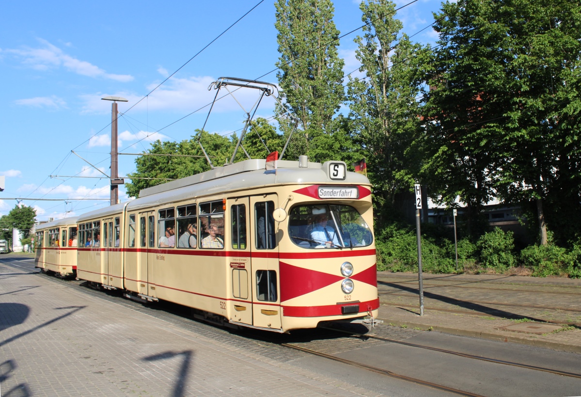 Ганновер, Duewag GT6 № 522 Ганновер, Duewag GT6 № 522