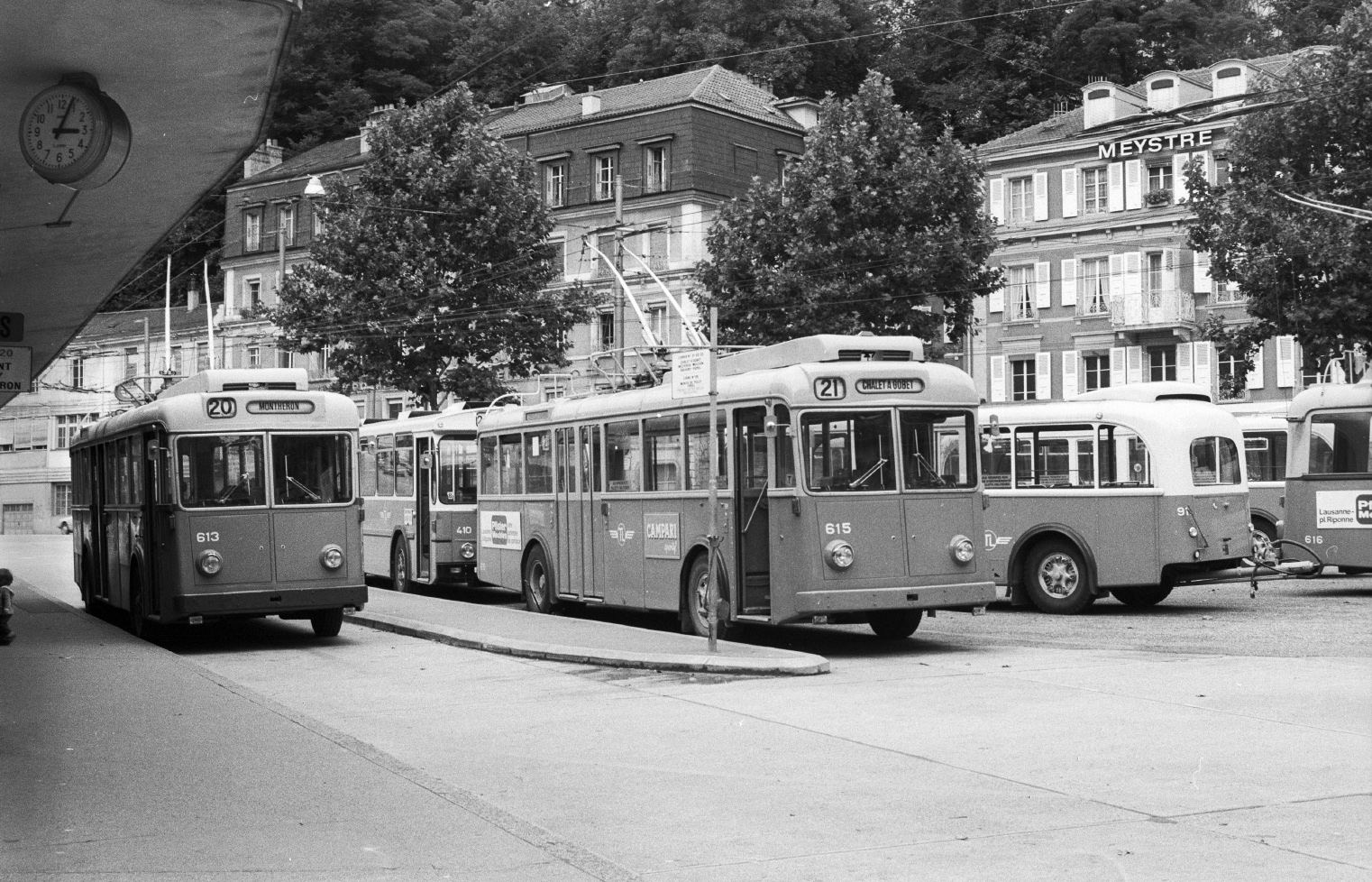 Лозанна, FBW/Eggli/MFO Tr51 № 613; Лозанна, FBW/Eggli/MFO Tr51 № 615; Лозанна — Старые фотографии