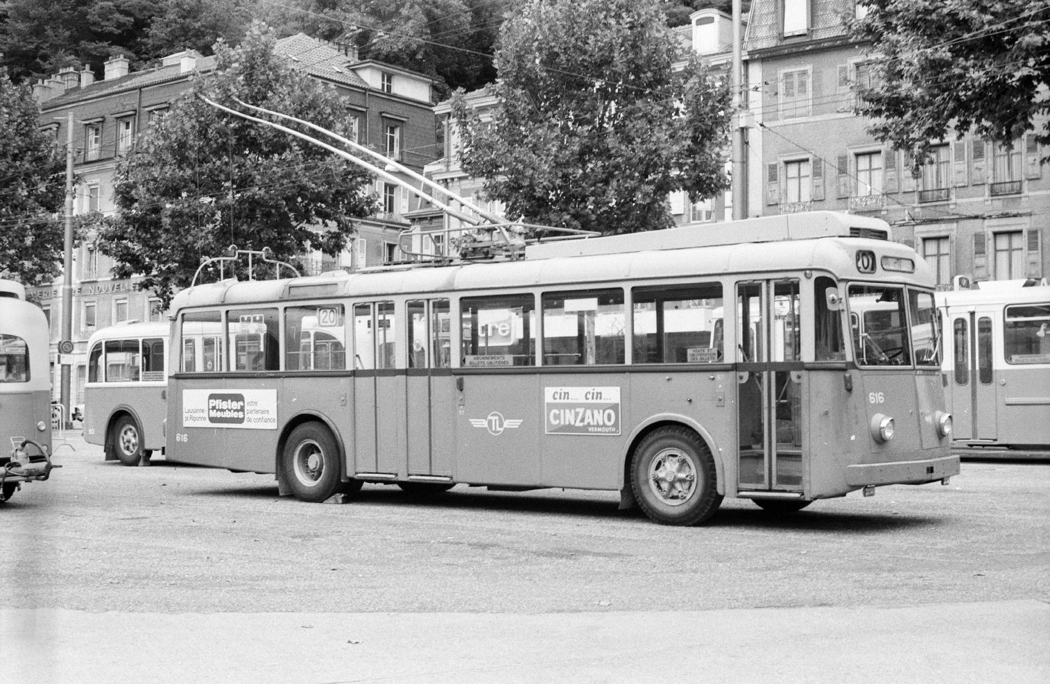 Лозанна, FBW/Eggli/MFO Tr51 № 616; Лозанна — Старые фотографии
