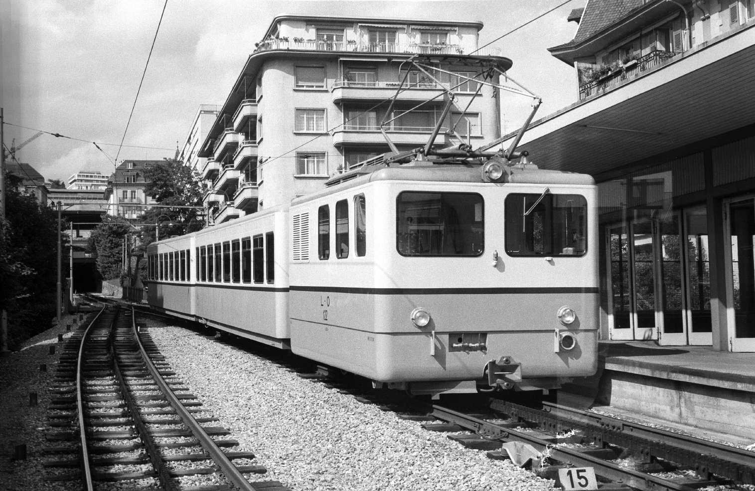 Лозанна, SLM/MFO He 2/2 № 122; Лозанна — Зубчатая ж.д. Métro-Ouchy (LO) (1877-22.01.2006); Лозанна — Старые фотографии