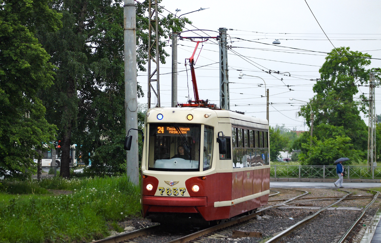 Санкт-Пецярбург, ЛМ-68М2 (мод. СПб ГЭТ) № 7657 Санкт-Пецярбург, ЛМ-68М2 (мод. СПб ГЭТ) № 7657