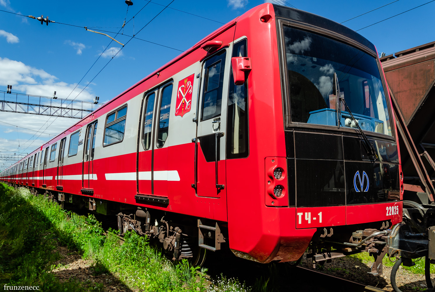 Санкт-Петербург, 81-722.1 № 22025; Санкт-Петербург — Метрополитен — Перегонка вагонов метро по ж/д