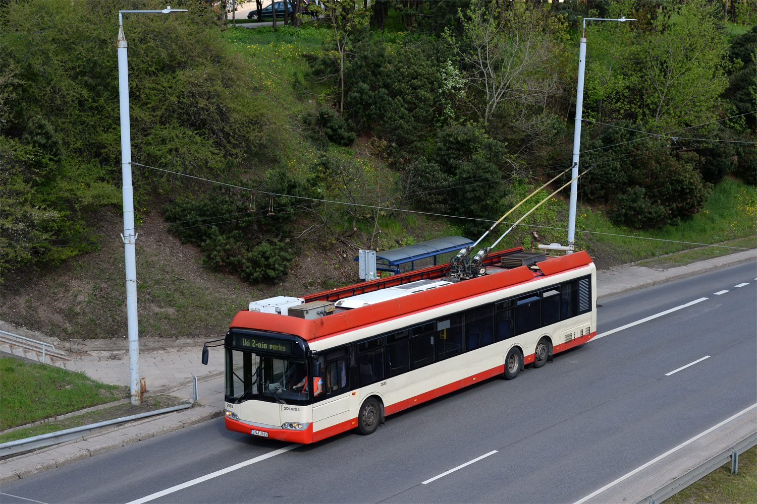 Вильнюс, Solaris Trollino II 15 AC № 2685; Вильнюс — Проишествия, ДТП, поломки Вильнюс, Solaris Trollino II 15 AC № 2685; Вильнюс — Проишествия, ДТП, поломки
