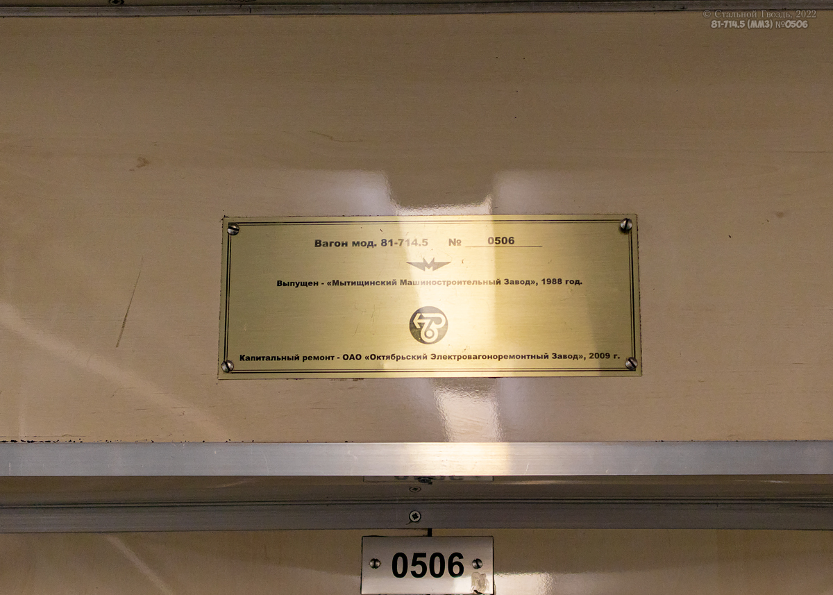 Москва, 81-714.5 (ММЗ/МВМ) № 0506