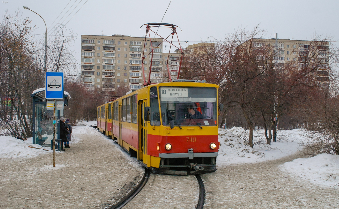 Yekaterinburg, Tatra T6B5SU # 740