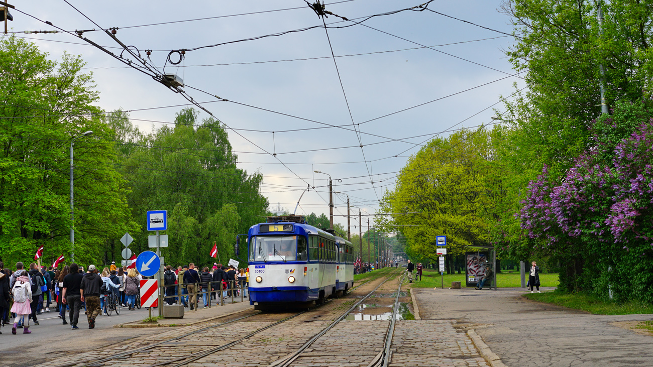 Рига, Tatra T3A № 30100