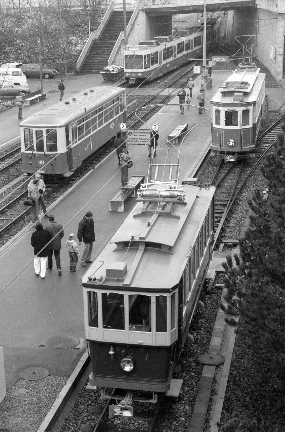 Цюрих, SIG/MFO Ce 2/2 № 1; Цюрих, SWS/MFO Ce 2/2 № 2; Цюрих — Forchbahn; Цюрих — Старые фотографии