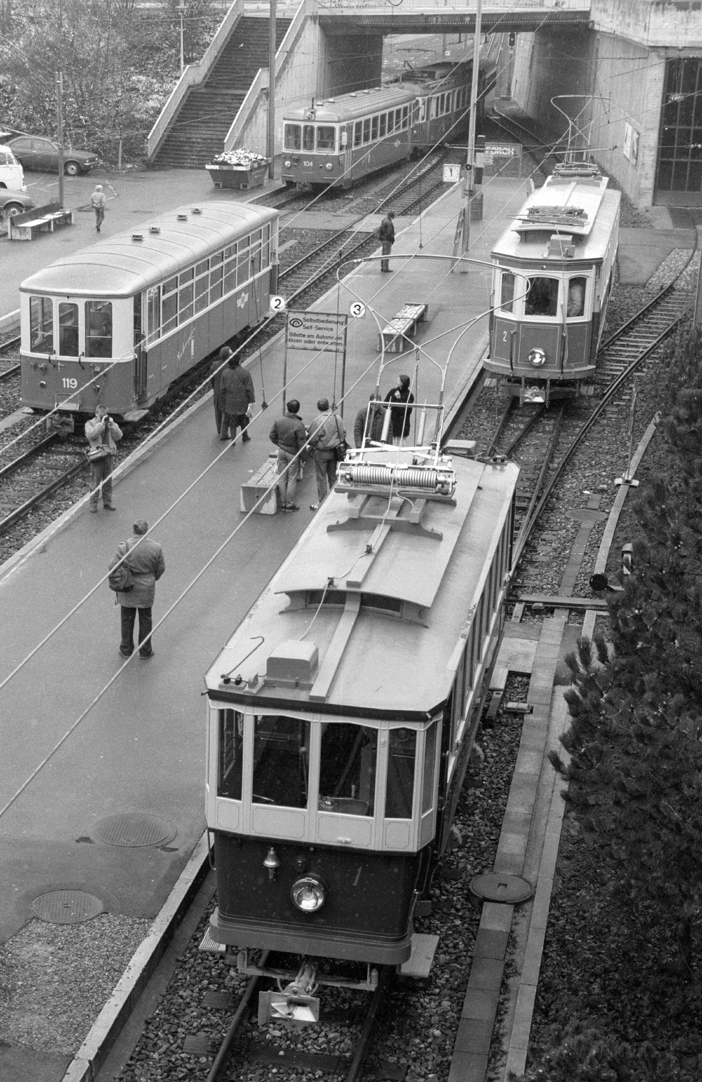 Цюрих, SIG/MFO Ce 2/2 № 1; Цюрих, SWS/MFO Ce 2/2 № 2; Цюрих, SWS C4 № 104; Цюрих — Forchbahn; Цюрих — Старые фотографии